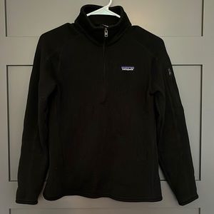 Patagonia quarterzip- black - small